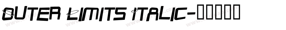 Outer Limits Italic字体转换